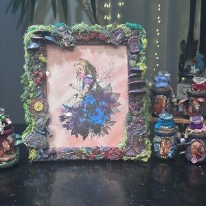 Alice in Wonderland Inspired Handmade Frame – 8”x10” Revamped Walnut Wood